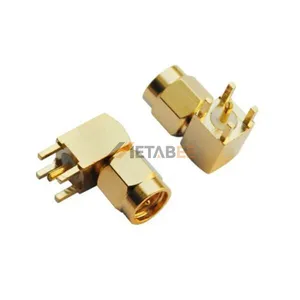 Sma Haakse Connector Vrouwelijk Paneel Pcb Mount