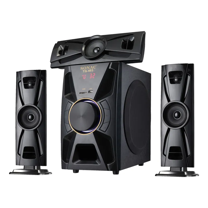 SONAC TG-403 New amplifier with 8 speaker and sub woofer led speakers sound card professional