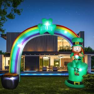 Arche gonflable de lutin arc-en-ciel pour décorations extérieures, fête de la Saint-<span class=keywords><strong>Patrick</strong></span> et Pâques, décorations gonflables amusantes et festives - Product Image 6