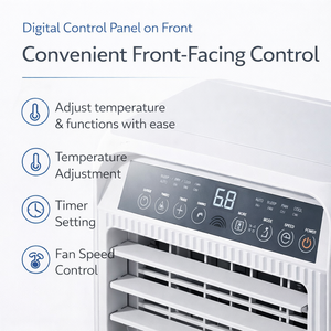 Aire Acondicionado Portátil Compacto de 5000 BTU, Refrigerante R290, Eficiencia Energética Doméstica, Control Remoto, Frecuencia Fija, Estándar Estadounidense - Product Image 2