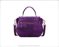 Sac à bandoulière exotique en cuir de crocodile véritable de haute qualité pour femmes Sac à main de luxe en peau