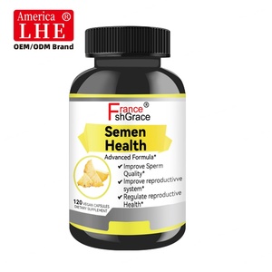 Suplemento para la Salud del Semen con Etiqueta Personalizada, 120 Cápsulas, Apoyo para la Salud del Semen Masculino, Suplemento para Adultos, Cápsulas para la Salud del Semen - Product Image 1