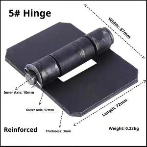 हार्डवेयर पार्ट्स भारी शुल्क वेल्ड आयरन ट्रेलर बट फ्लैट धातु हिंग औद्योगिक अमेरिकी शैली - Product Image 2