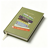 Carnet de lecture A5 à couverture rigide, pages intérieures personnalisées, journal de lecture pour les amateurs de livres