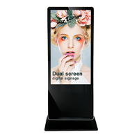 Pantalla Digital de Señalización Publicitaria de Doble Cara 4K Comercial de 55 Pulgadas para Interiores