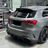 Kit carrosserie en fibre de carbone sèche noir brillant Bodykit W177 A35 Amg Sedan Diffuseur Pare-chocs arrière pour Mercedes Benz AMG 2020-2024