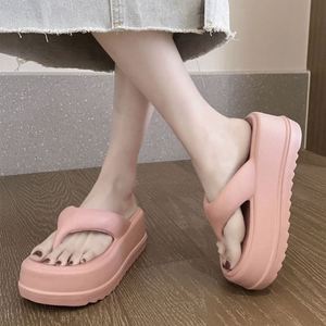 Sandalias de fondo plano de verano, chanclas simples para <span class=keywords><strong>mujer</strong></span>, chanclas, zapatillas para <span class=keywords><strong>mujer</strong></span>, zapatos informales de playa de verano, <span class=keywords><strong>mulas</strong></span> - Product Image 2