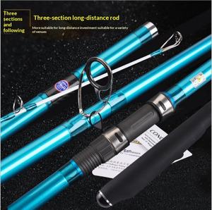 Canne à pêche Lurekiller 405 cm en fibre de carbone, 3 brins, avec anneaux Fuji, X Wrap, <span class=keywords><strong>pour</strong></span> la pêche en mer, la pêche de plage et le <span class=keywords><strong>surfcasting</strong></span>, longue portée - Product Image 4