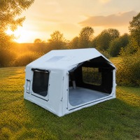 Tente Gonflable Oxford Occultante Totale 8,0 m² Blanc Clair de Lune, Vente en Gros, OEM, Marque Privée, Direct Usine, 4 Saisons, pour le Camping