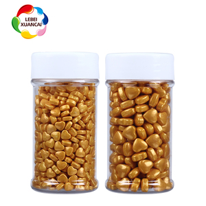 Estrella <span class=keywords><strong>de</strong></span> nieve dorada y forma <span class=keywords><strong>de</strong></span> corazón <span class=keywords><strong>de</strong></span> prensa, ingredientes <span class=keywords><strong>de</strong></span> panadería, dulces prensados para decoración <span class=keywords><strong>de</strong></span> magdalenas y pasteles - Product Image 2