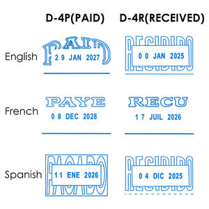 ตราประทับยางแบบหมุนได้สำหรับสำนักงานการเงินคุณภาพสูง Foska - Product Image 3