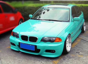 Kit de carrosserie PP non peint Pare-chocs avant Pare-chocs arrière Jupes latérales Tabliers pour <span class=keywords><strong>BMW</strong></span> Série 3 <span class=keywords><strong>E46</strong></span> M3 Style Couvre-coffre accessoires - Product Image 5