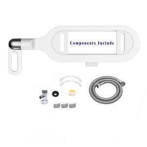 Ultra-Slim Dual Nozzle <strong>Shattaf</strong> Bidet Attachment with Adjustable Water Pressure Non-Electric Bidet <strong>Bathroom</strong> Smart Toilet Sprayer - Product Image 1
