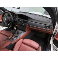 LS AUTO pour tableau de bord pour BMW M3 E90/E92 2008-2013, kit de sellerie de luxe de 2 mm d'épaisseur avec coussin pare-soleil et tapis