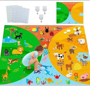 Kit de jeu éducatif précoce DIY pour enfants sur le thème des animaux de la ferme, avec tableau d'activités et livre en feutre 3D - Product Image 5