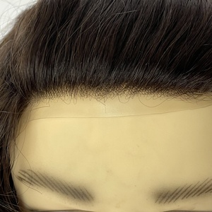 Hair Human Hair System <b>Wig</b> Breathable Lace Base for <b>Men</b> - Product Image 4