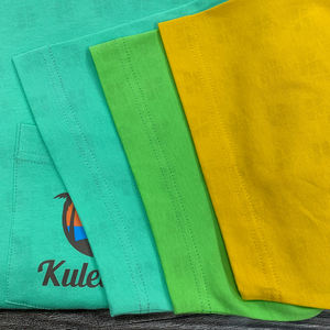 T-shirt pour homme de style classique d'été, couleur unie, coupe ample, broderie plate personnalisée, 100% coton, doux, respirant, avec poche - Product Image 5