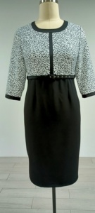 Vestido Elegante y Casual para Mujer, Talla 5XL, Estilo Africano, Recto, Formal, para Oficina, Iglesia, con Patrón Geométrico, Servicio ODM Natural para Toda Ocasión - Product Image 5