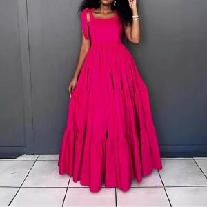 Nuevos Vestidos Halter de Verano para Mujer con Lazo Dulce, Cintura Alta y Gran Vuelo, a la Moda - Product Image 5
