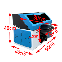 2024 baru Desktop Digital kepala tunggal Tx800 pencetak Uv 20x30cm A4 Uv Flatbed Printer casing ponsel stiker kaca akrilik