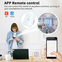 Interruptor táctil de cristal para el hogar inteligente con WiFi, productos Alexa, 10A, Panel de control inalámbrico, interruptores de pared de Control de aplicación temporizados para el hogar para el
