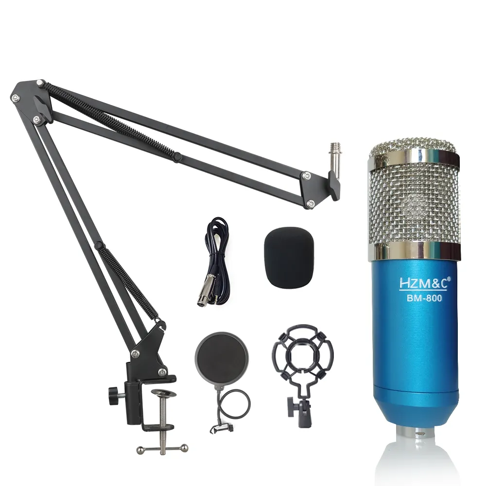 Microfoni a condensatore da Studio per microfono professionale Usb Bm800 con registrazione vocale pieghevole
