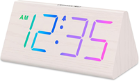 Horloge de bureau électrique USB à gros chiffres avec alarme forte pour dormeurs lourds Mouvement électronique numérique pour chambres à coucher