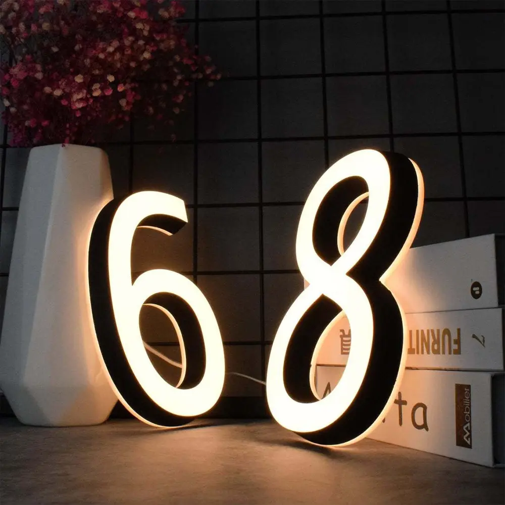 Led Hotel Room Numbers Door House Number Sign Hotel Room House Number