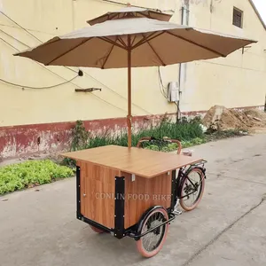 Most affordable manual coffee cart mobile beverage tricycle for sale