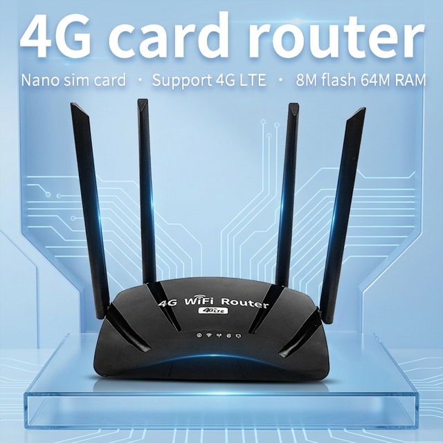 OEM/ODM Single Band OpenWrt 4G Wifi Router with SIM with 100Mbps WAN/LAN and 2.4GHz Wireless Access