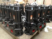 Bombas de Aguas Residuales de Hierro Fundido WQ de 1hp, 2hp y 3hp con Salida de Descarga de 2 Pulgadas, para Tratamiento de Aguas Residuales