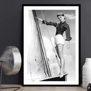 Photopgrapy Still Life <span class=keywords><strong>audrey</strong></span> <span class=keywords><strong>hepburn</strong></span> nhân vậ<span class=keywords><strong>t</strong></span> màu đen với thẻ trắng Vải vẽ tranh áp phích phòng khách treo <span class=keywords><strong>t</strong></span>ường - Product Image 4