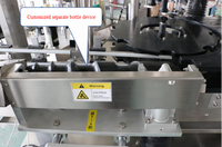 Etiquetadora Rotativa de Alta Velocidad 30-150 Botellas/Min, Aplicadora Automática de Etiquetas Controlada por PLC para Botellas de Vidrio Cuadradas y Latas