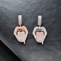 Diamant Hommes Bijoux Glacé 5aaa 14K Or Mode Grand Hip Hop Cz Pave Pendentif