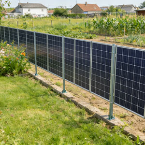 Paneles de Valla para Sistema Solar con Malla de Alambre Galvanizado Recubierto de PVC y Protección de Riel - Product Image 5