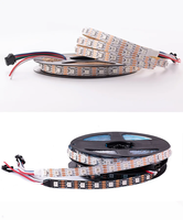 Bande LED RGB programmable 12V WS2815, contrôle individuel à 4 broches, fonctionne avec Arduino Raspberry Pi SP105E SP107E, synchronisation musicale