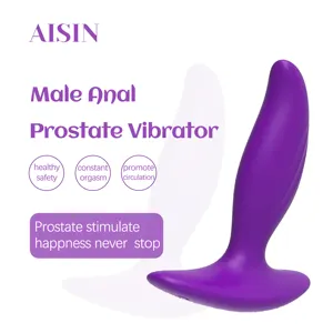 2023 vibrator penyumbat anal dapat dipakai elektro silikon lunak mainan seks vibrator anal wanita pemijat prostat pria