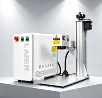 Machine de gravure laser à fibre portable 2.5D pour marquage couleur sur acier inoxydable, étiquettes d'oreille pour bétail, découpe de bijoux, marqueur laser pour clavier