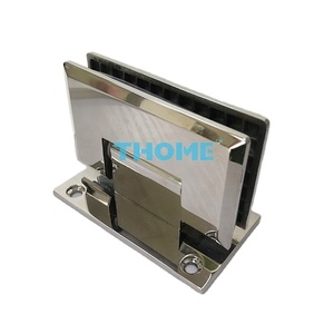 Ferramenta in acciaio inox incorniciato specchio a perno nascosto in vetro porta doccia cerniera <span class=keywords><strong>per</strong></span> occhiali da doccia - Product Image 3