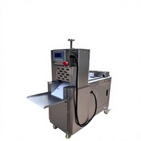 Nouvelle trancheuse à viande entièrement automatique en acier inoxydable 304, épaisseur réglable, haute efficacité de découpe, pour bœuf/agneau/taco