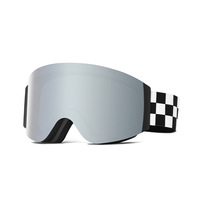 Lunettes de ski cylindriques à double lentille, anti-buée, UV400, magnétiques, à changement rapide, résistantes aux chocs, prix usine en gros, personnalisables