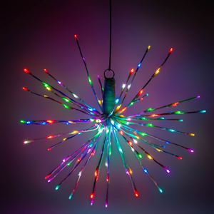 RGBWW Weihnachten 80 Leds Spritzer Dekoration RGB LED-Leuchten für Frohe Weihnachten