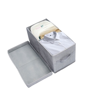 High quality household Fabric Clothing Storage Basket Bins Foldable Cube Storage Bins With Handles