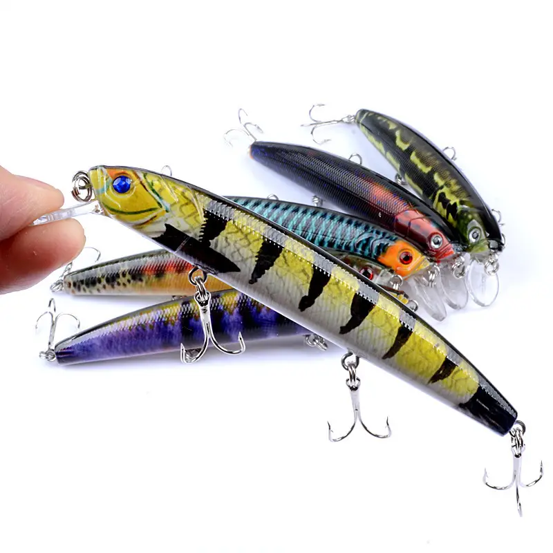 DORISEA 낚시는 빛나는 미노우 워 블러 트레블 후크 인공 Pesca 하드 미끼 레이저 Swimbait Crankbait