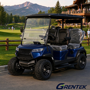 Voiturette de golf à 4 places avec pneus tout-terrain épaissis de 14 pouces pour les routes en pleine campagne - Product Image 1