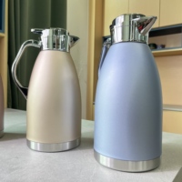 Bouteille Isotherme Classique 2,3 Litres en Acier Inoxydable 304, Théière Isolée, Cafetière, Pichet avec Poignée pour Voyage