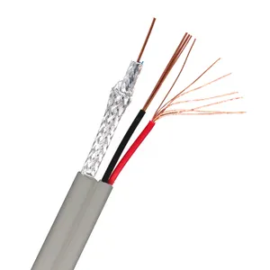 Best Price RG59 RG6 2C Cable RG58 3C-2V 5C2V RJ59 RJ6 Coaxial Cable RG59 With Power Siamese CCTV Cable