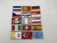 Patch Bendera Negara Amerika Berkualitas Tinggi 3D 8*5 Cm Bordir Kustom untuk Hadiah Promosi