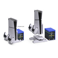 Support de refroidissement multifonctionnel pour console de jeu PS5 avec station de charge double pour manettes