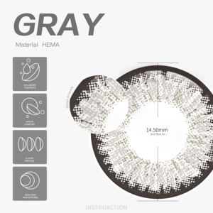 Nuovo stile coreano per feste Cosplay lenti a contatto colorate morbide con certificato di origine del ciclo - Product Image 3